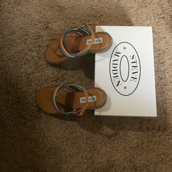 Steve Madden Cognac Multi - Size 5 - Picture 4 of 6